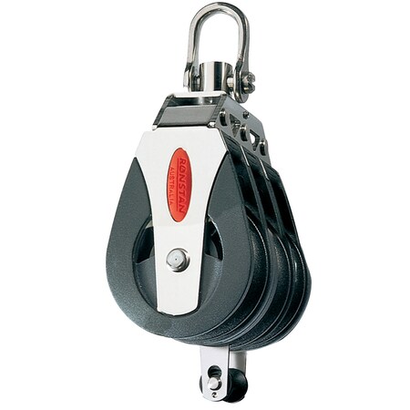 Ronstan Series 40 Ball Bearing Block- Triple- Becket- Swivel RF40310